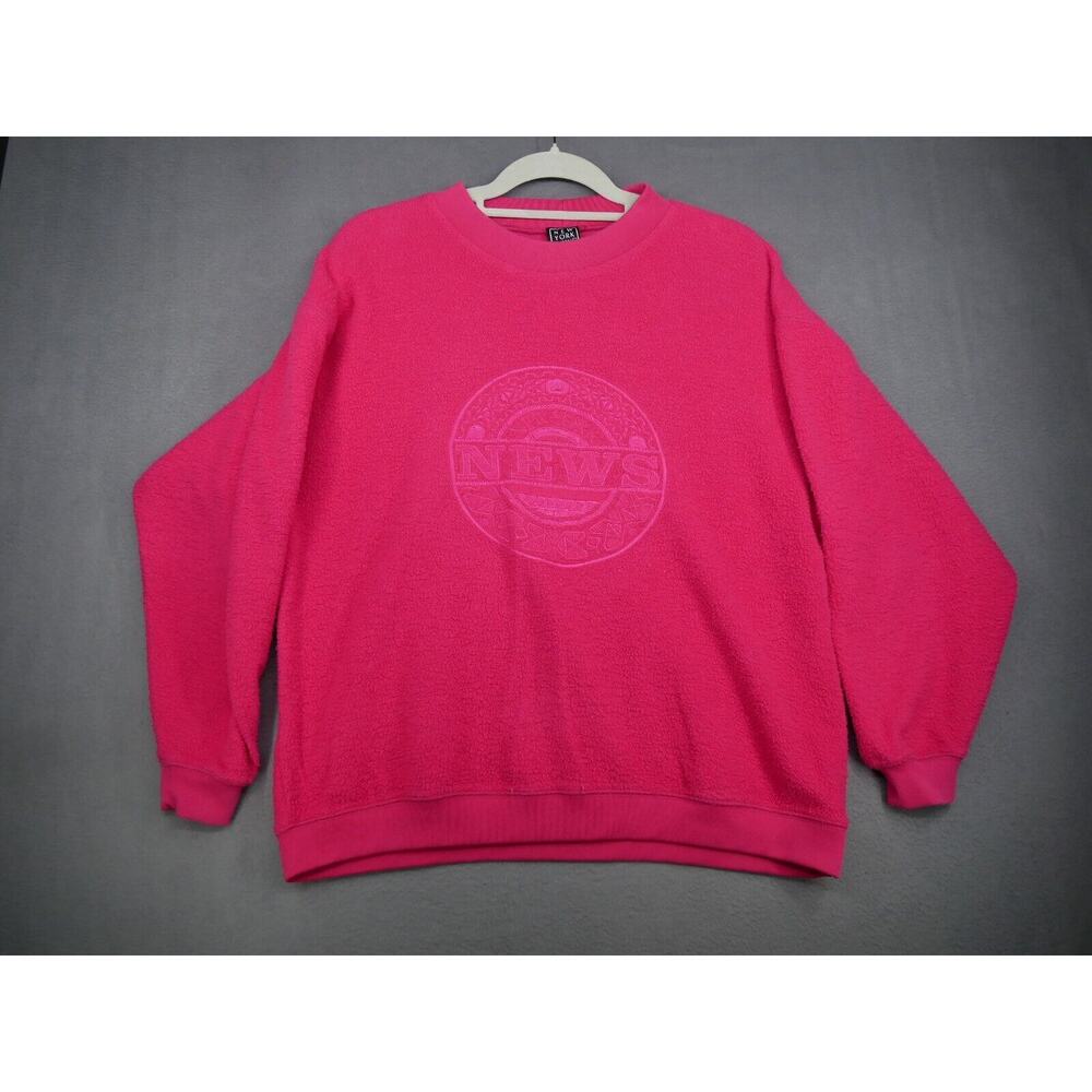 New York News Sweatshirt Women’s Small Pink Long Sleeve Vintage